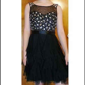 Black gemstone dress